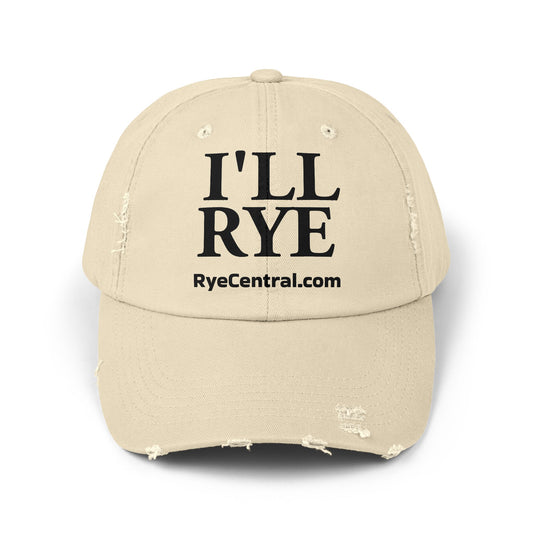 “I’ll Rye” Unisex Distressed Cap from RyeCentral.com