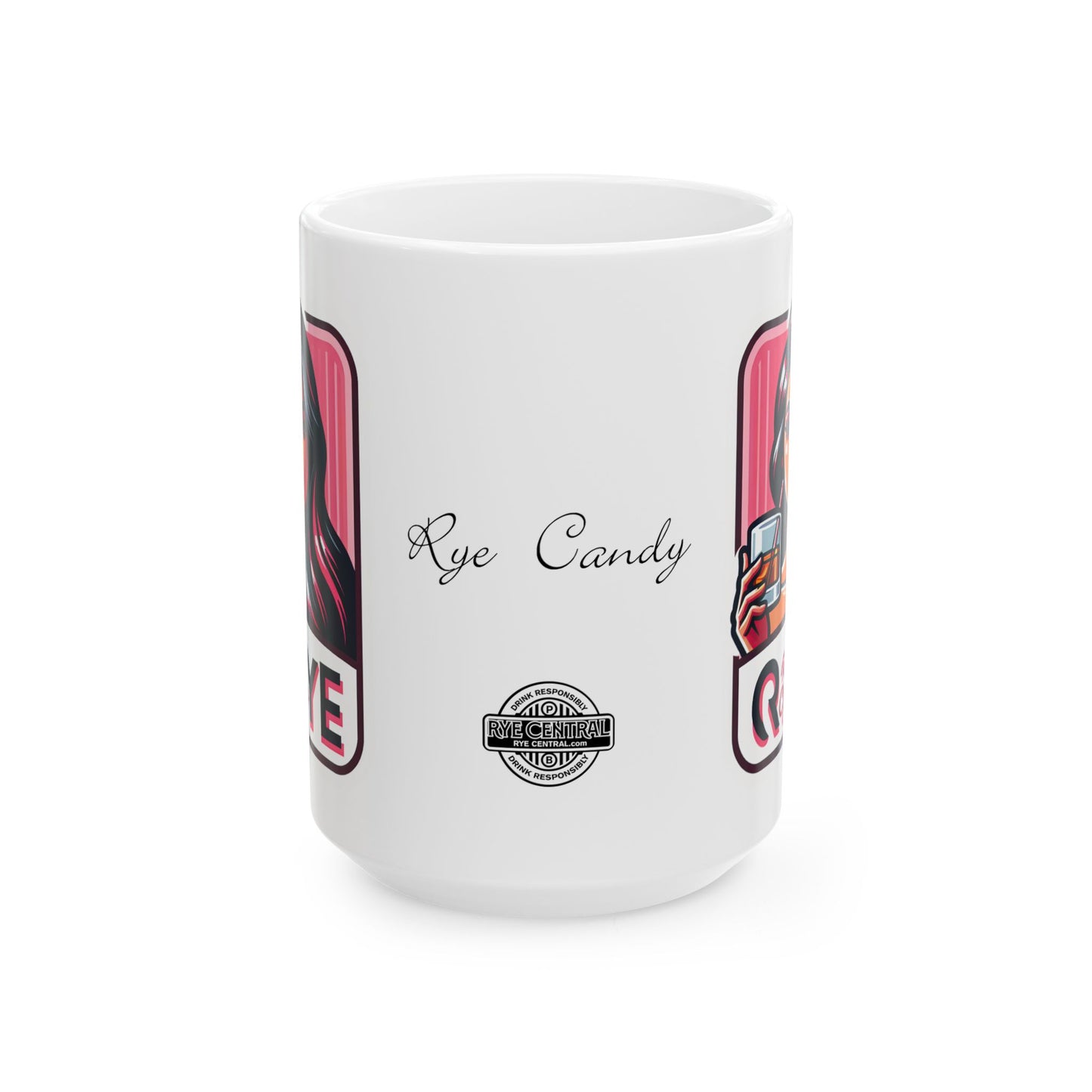 Official “Rye Candy” Ceramic Mug, (11oz, 15oz) from RyeCentral.com